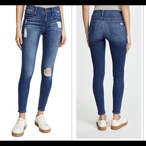 Frame Le Skinny De Jeanne Jeans In Hilltop.